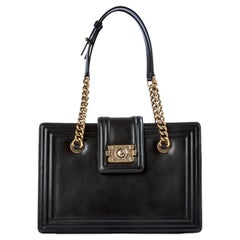 Chanel 2011 Limited Edition Medium Boy Classic Grand Shopping Tote Travel Bag 