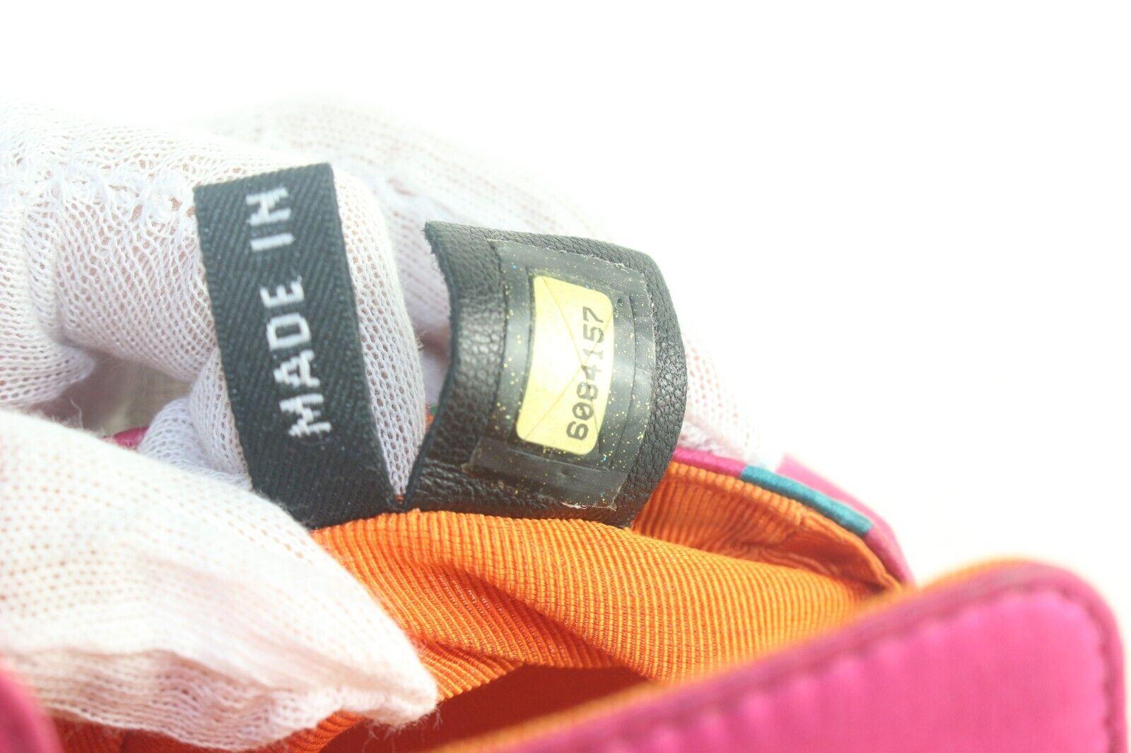 Chanel Limitierte Auflage Micro Pink Multicolor Mini Classic Klappe 1CK87K im Angebot 7