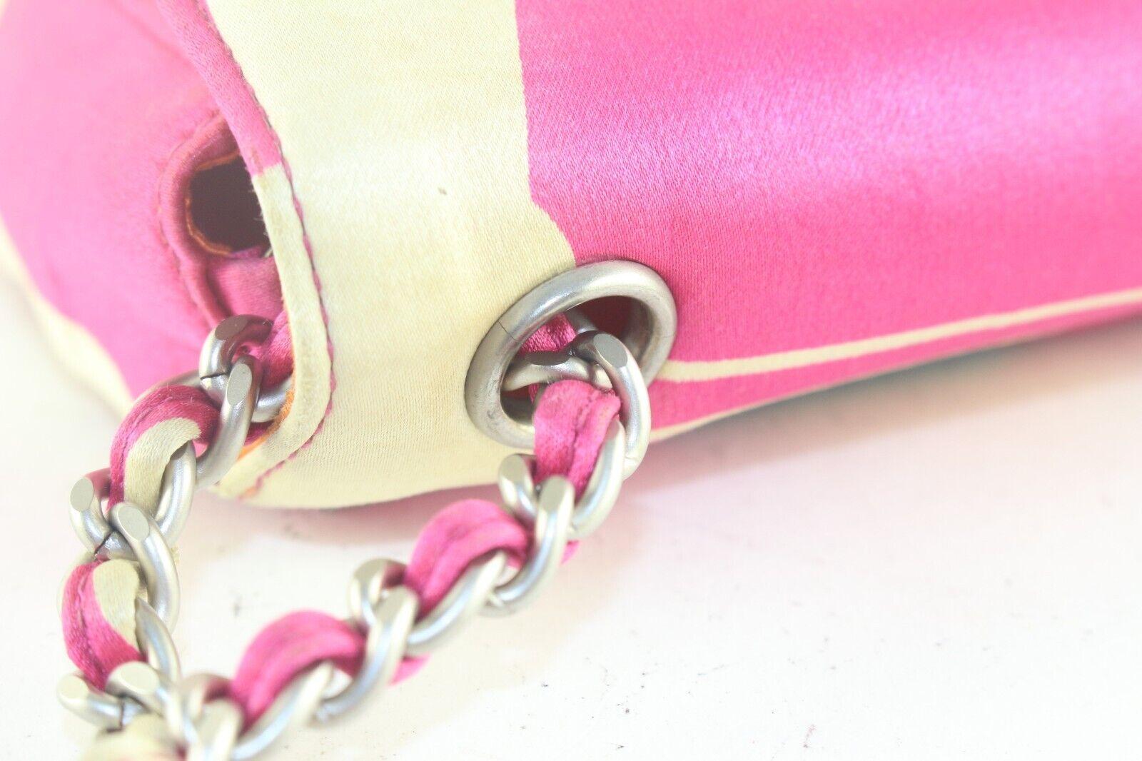 Chanel Limitierte Auflage Micro Pink Multicolor Mini Classic Klappe 1CK87K im Angebot 3