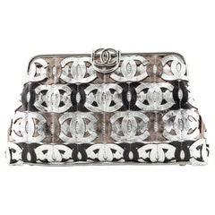 Chanel Limited Edition Multi CC Clutch Metallic Calfskin Leather