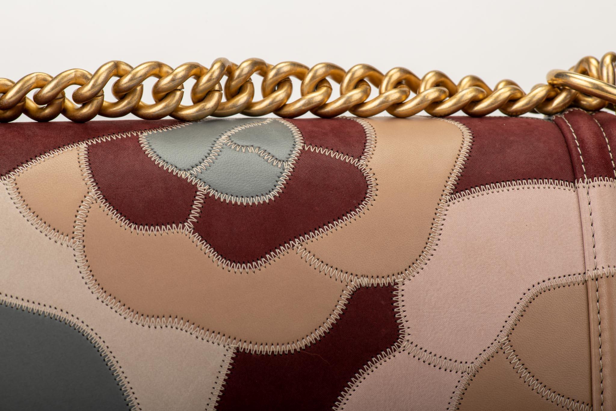 Women's Chanel Limited Edition Patchwork Camelia Boy Bag