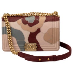 Chanel Limited Edition Patchwork Camelia Boy Bag