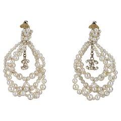 Chanel Limited Edition Pearl Earrings 15A