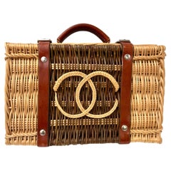 Chanel Limited Edition Wicker Petanque Bocce Ball Set