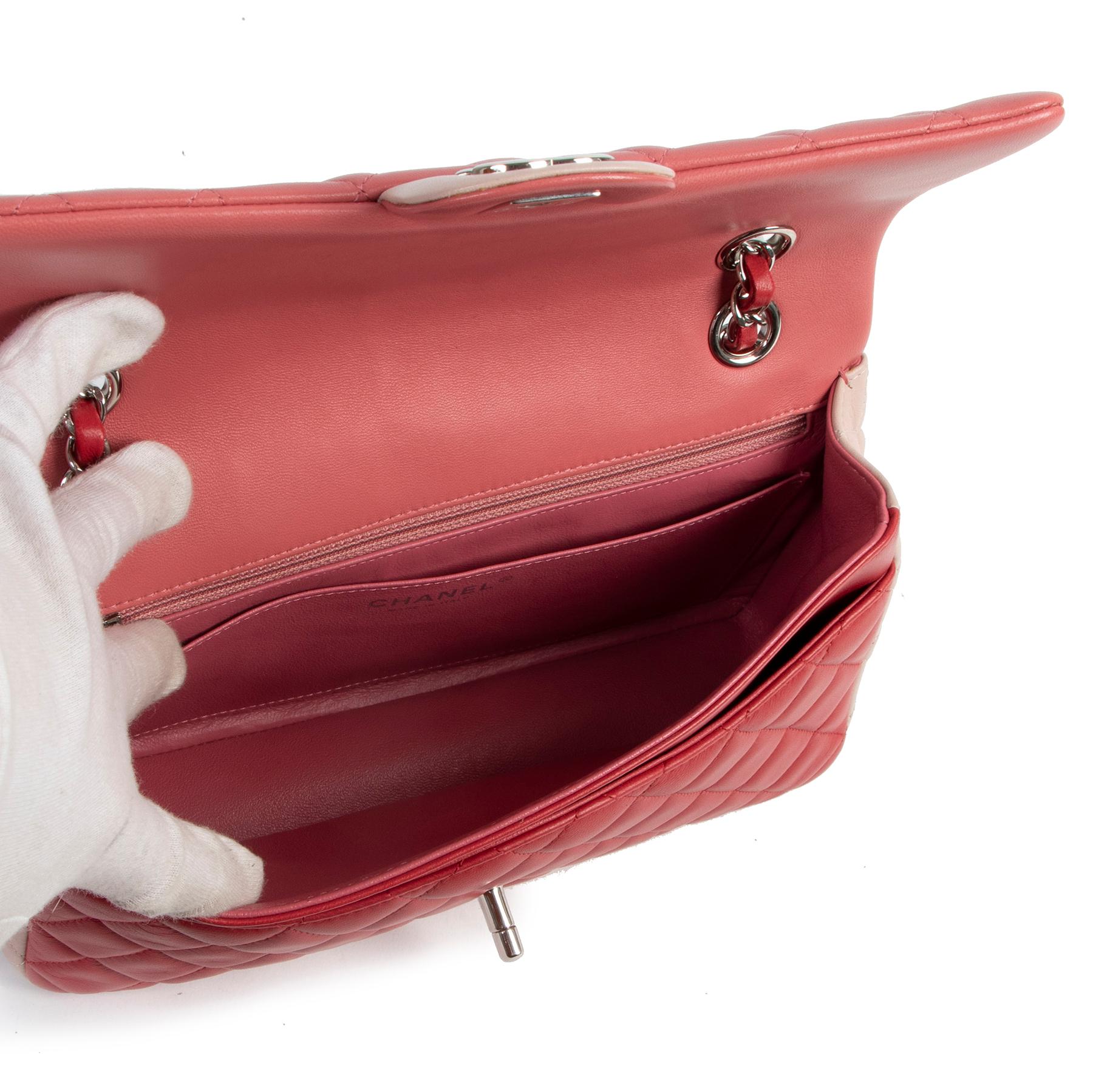 Chanel Eingeschränkt  Tricolor Medium Valentine Crystal Hearts Classic Klappe Tasche 2