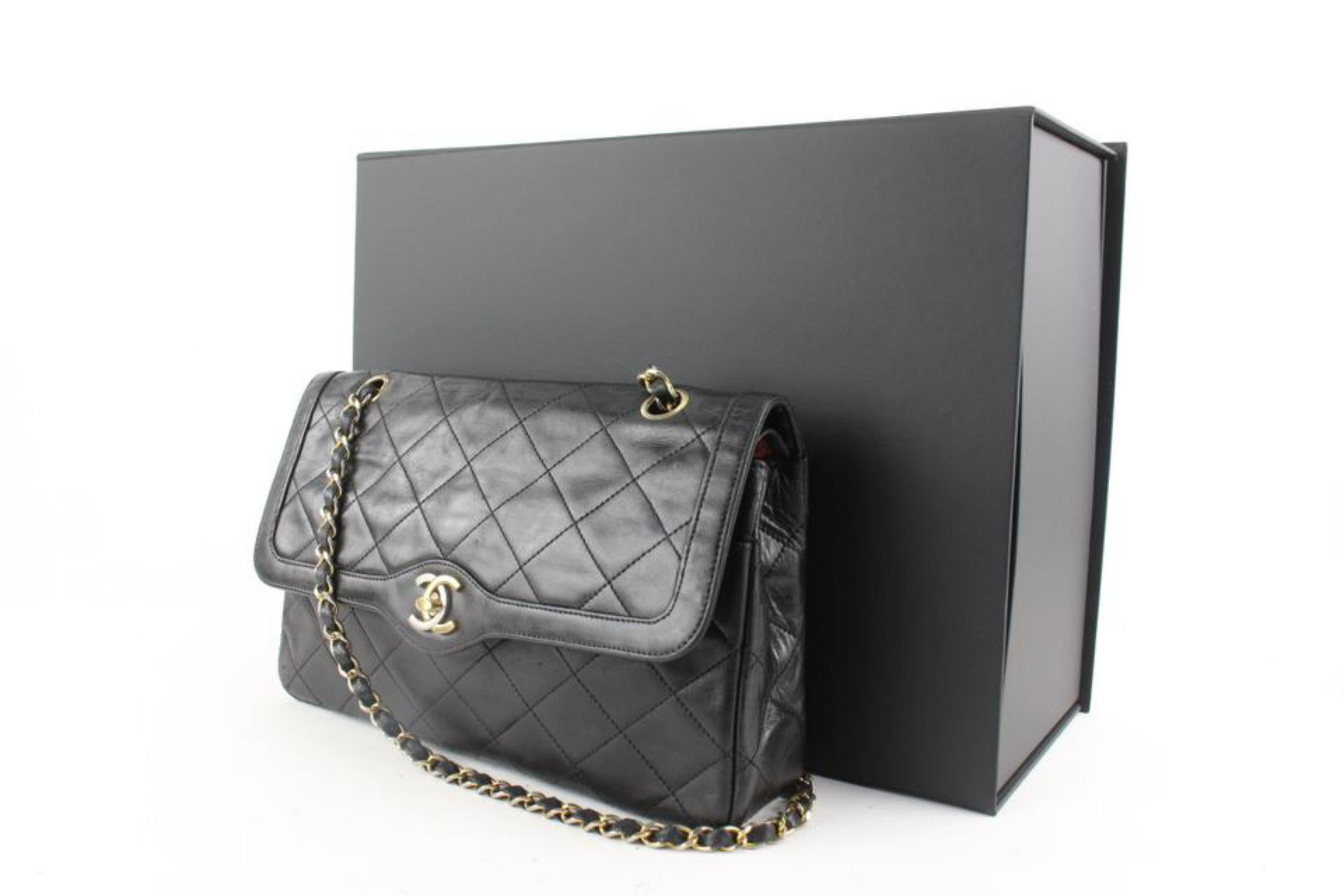 Chanel Limited Two-Tone Paris Edition Medium Large Classic Flap 1222c41
Date Code/Serial Number: 0582021
Made In: France
Measurements: Length:  10.6