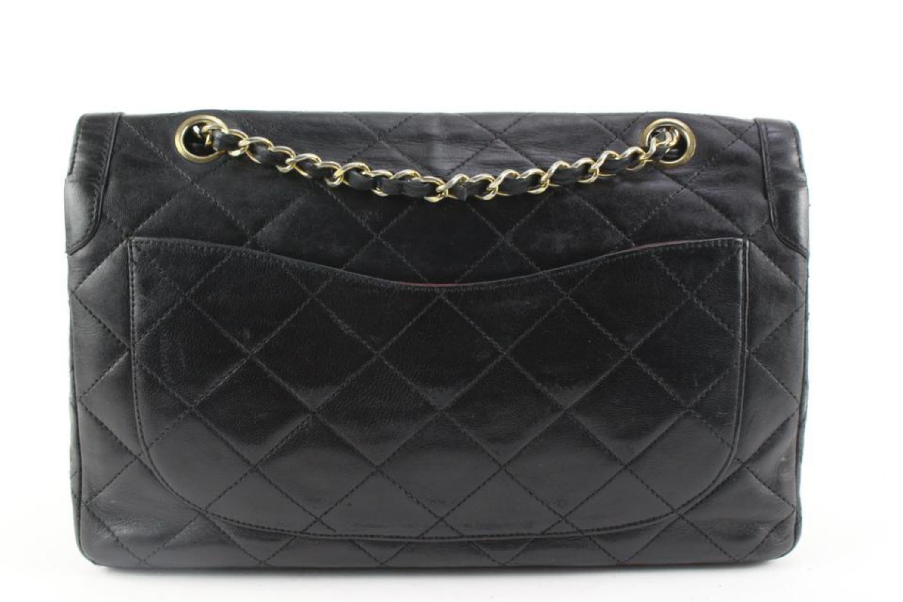 Chanel Limited Two-Tone Paris Edition Medium Large Classic Flap 1222c41 1