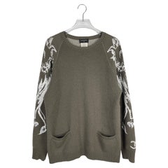Chanel Lion-Brushed Cashmere Sweater