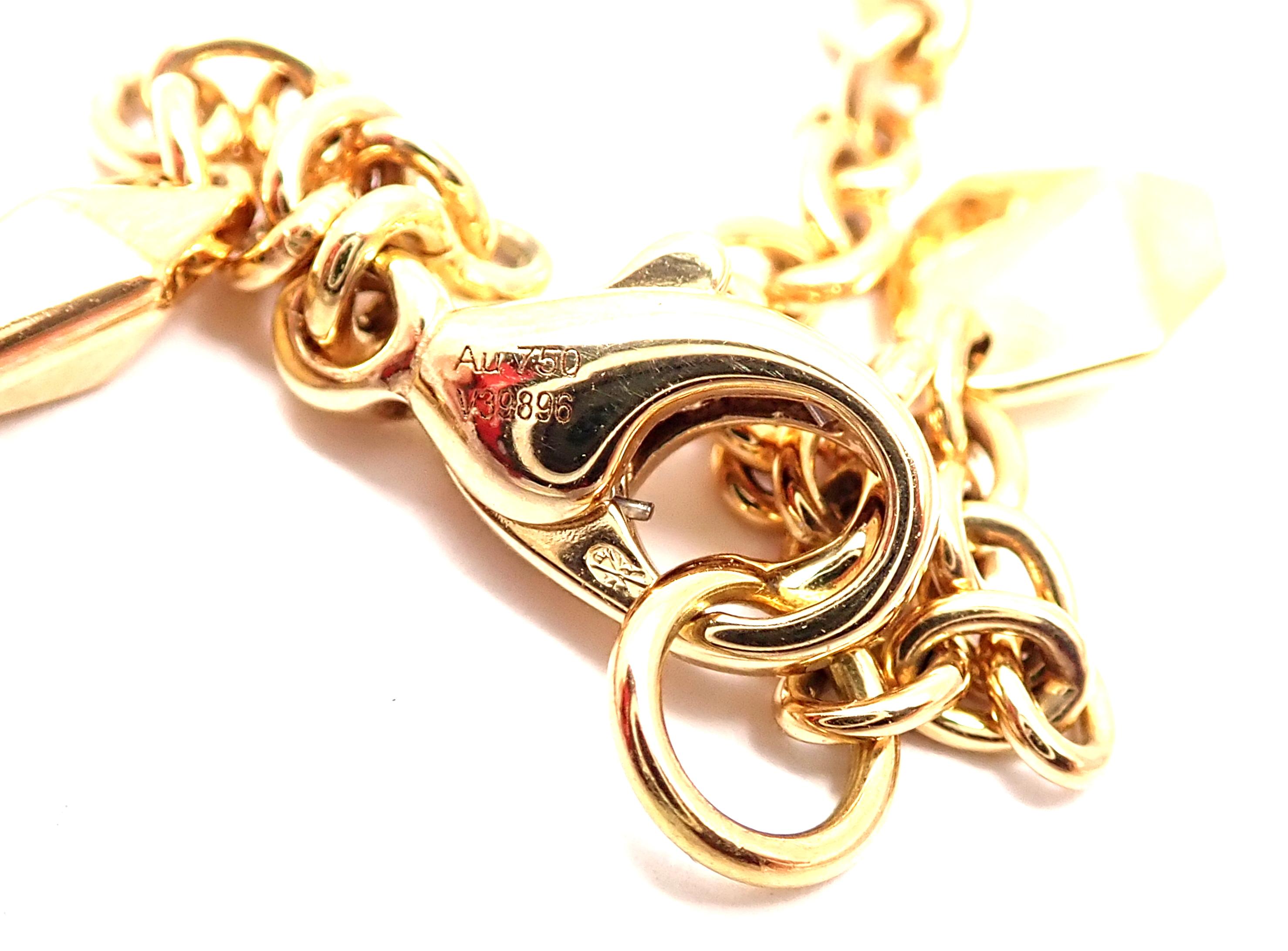 Chanel Lion Five Station Yellow Gold Link Necklace 1