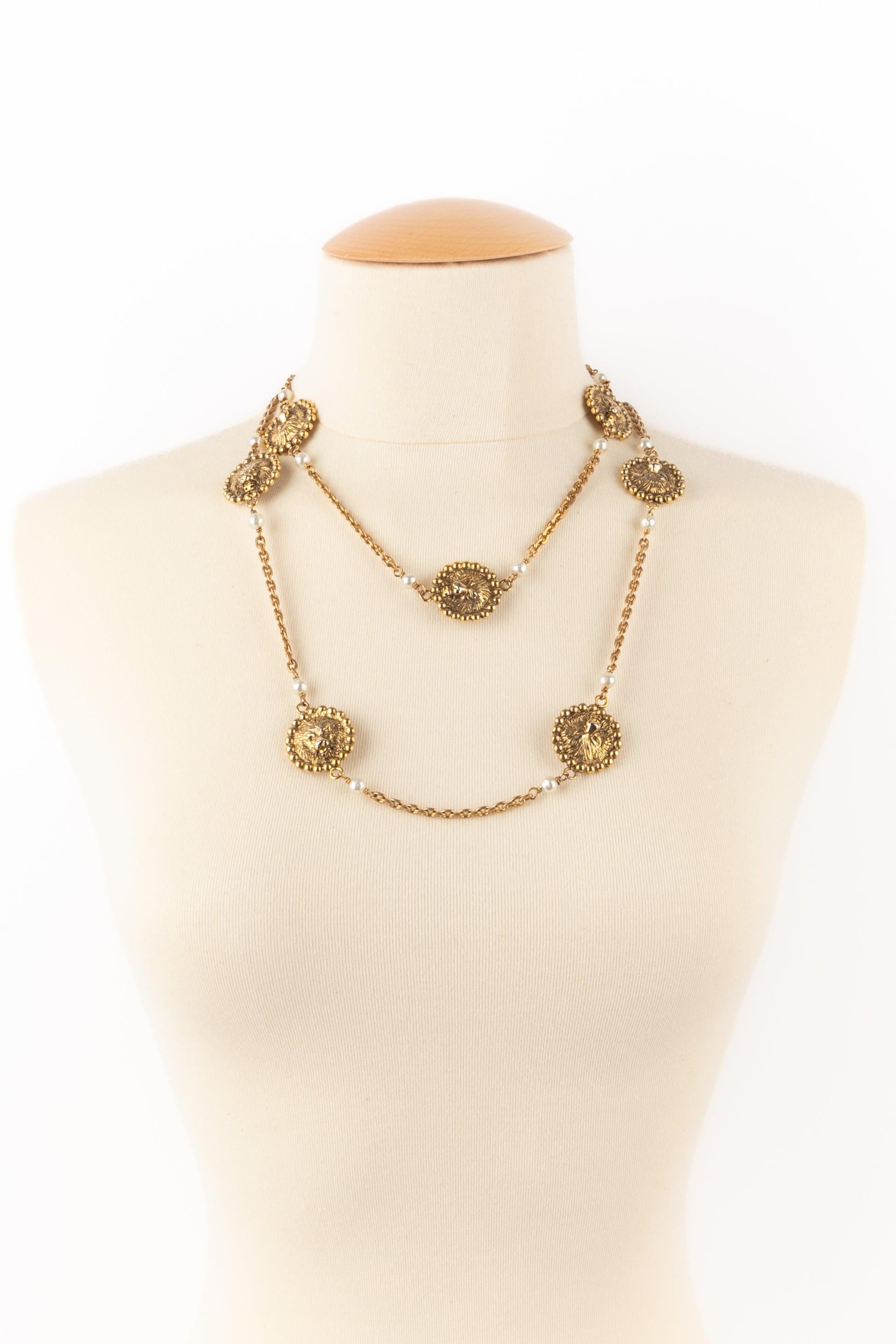 Women's Chanel Lion Necklace, 1980s