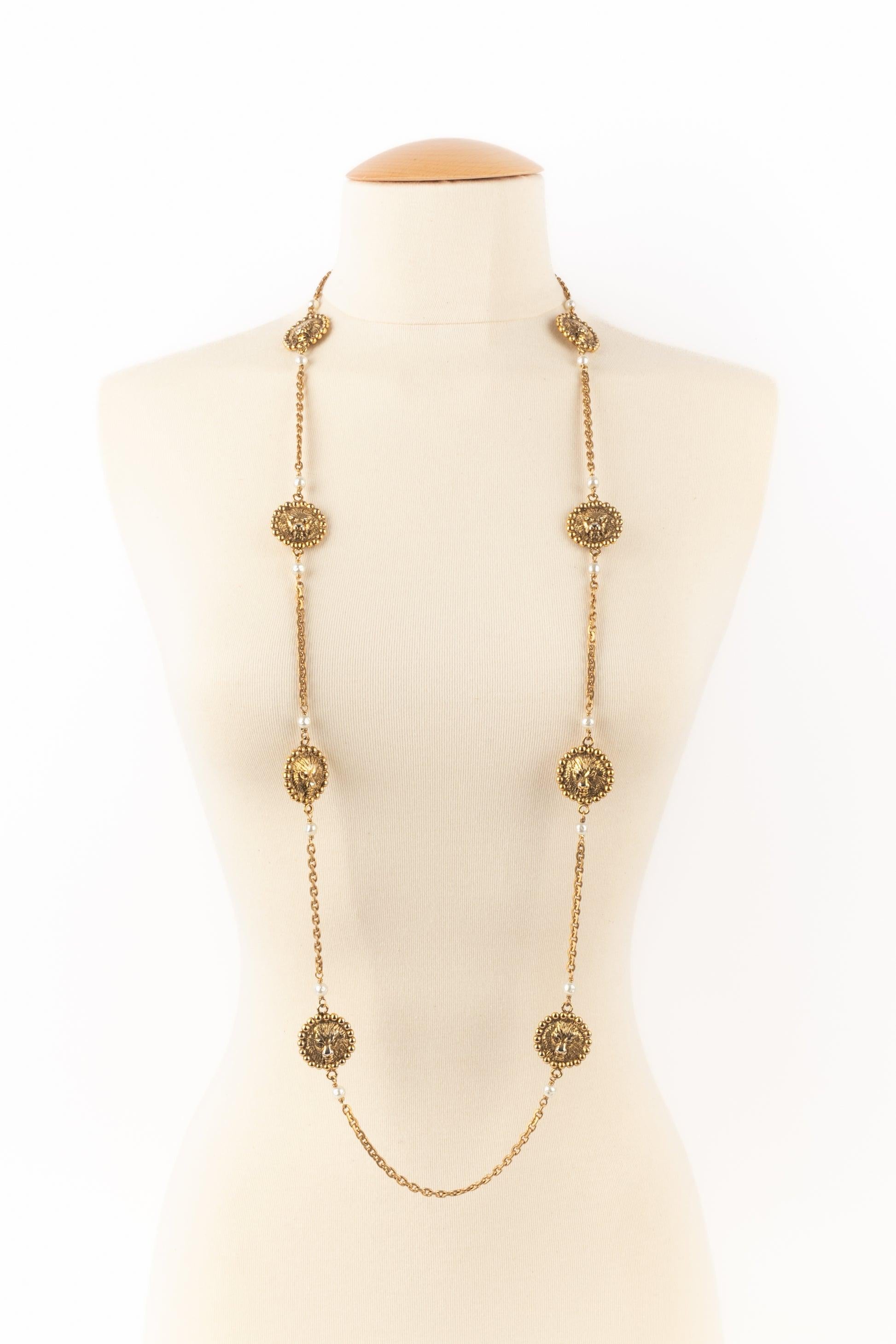 Chanel Lion Necklace, 1980s 2