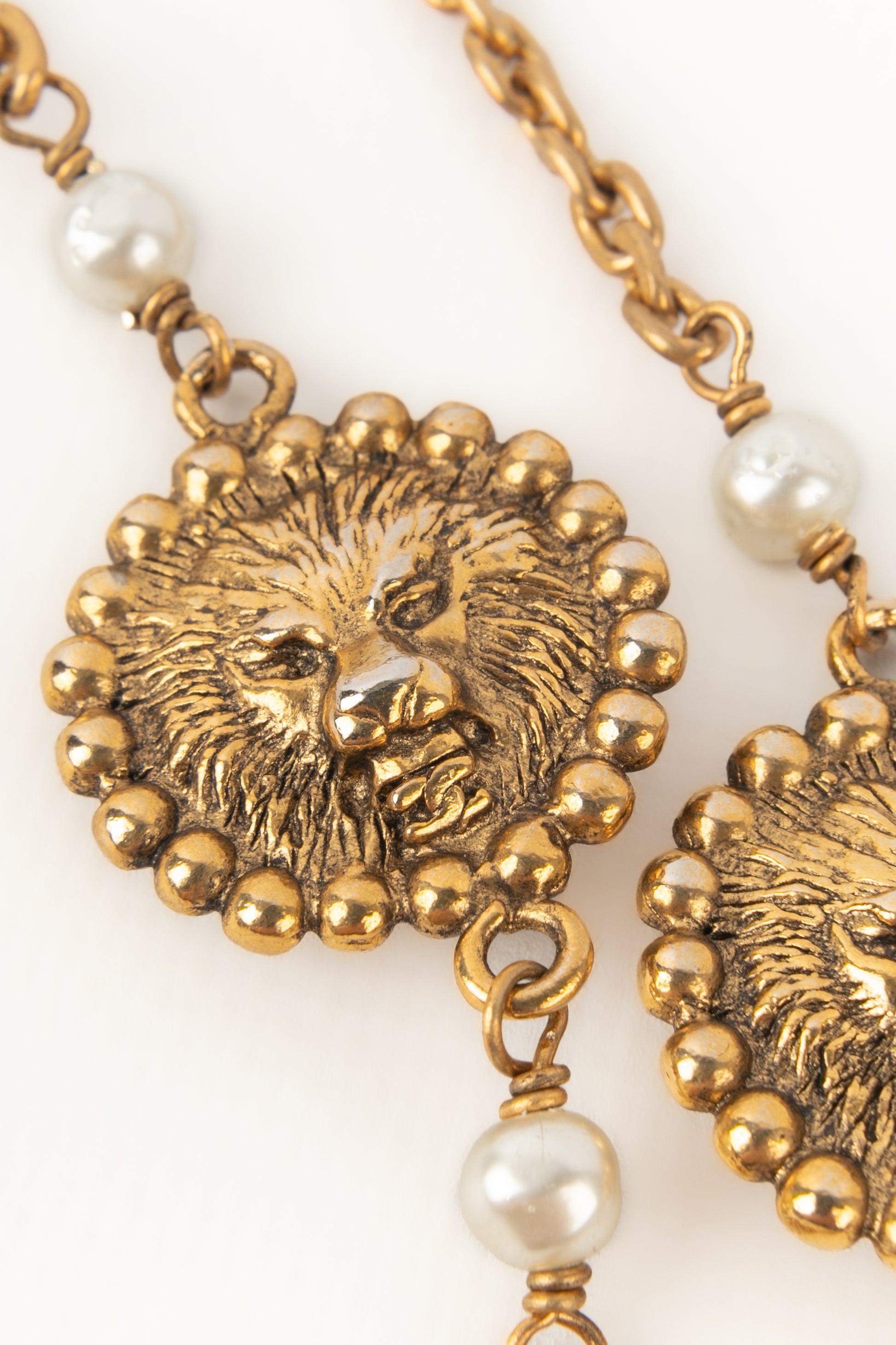 Chanel Lion Necklace, 1980s 5