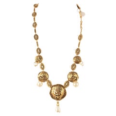 Chanel lion necklace