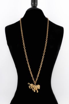 Chanel Lion Necklace Haute Couture with Lion Pendant