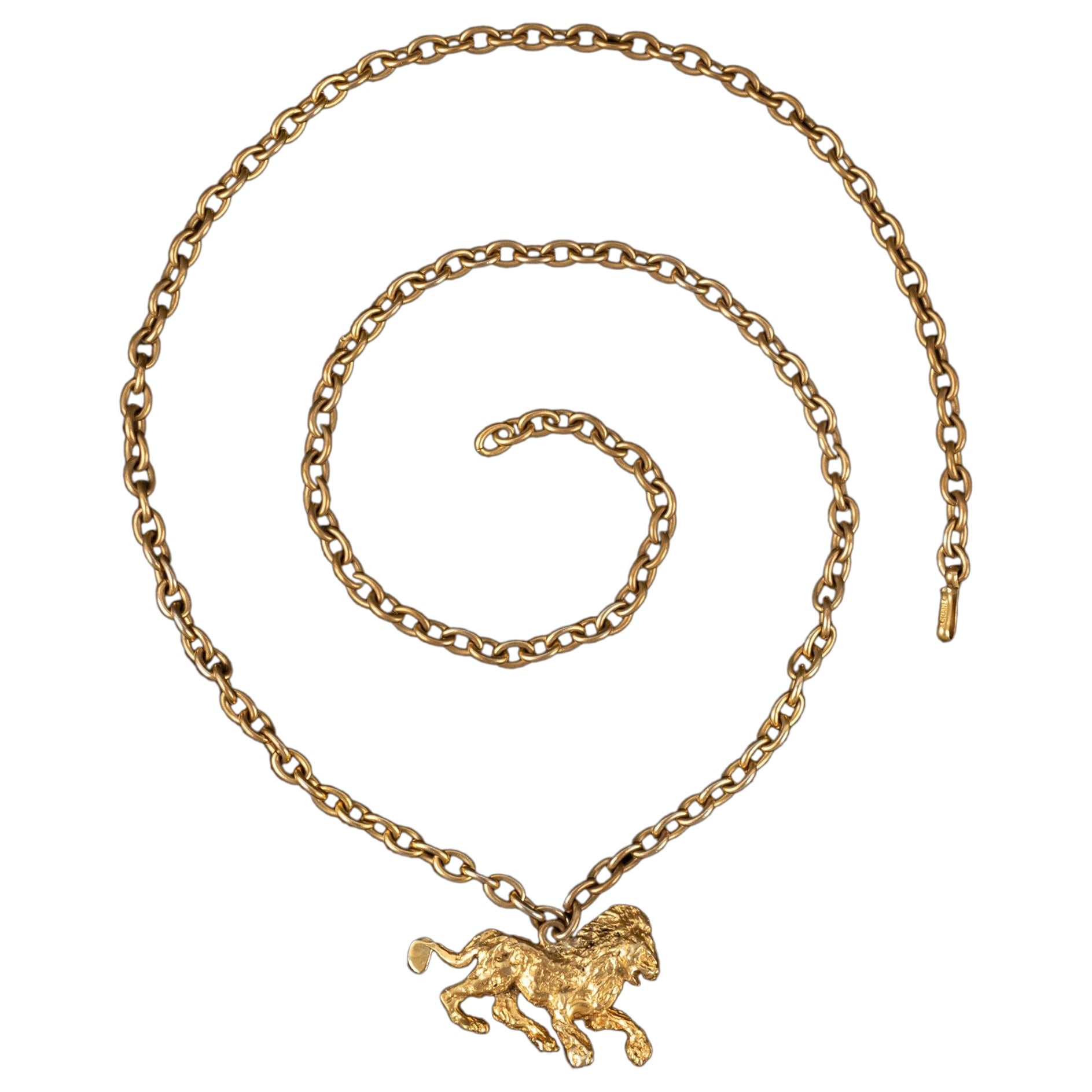Chanel Collar León Alta Costura con Colgante León