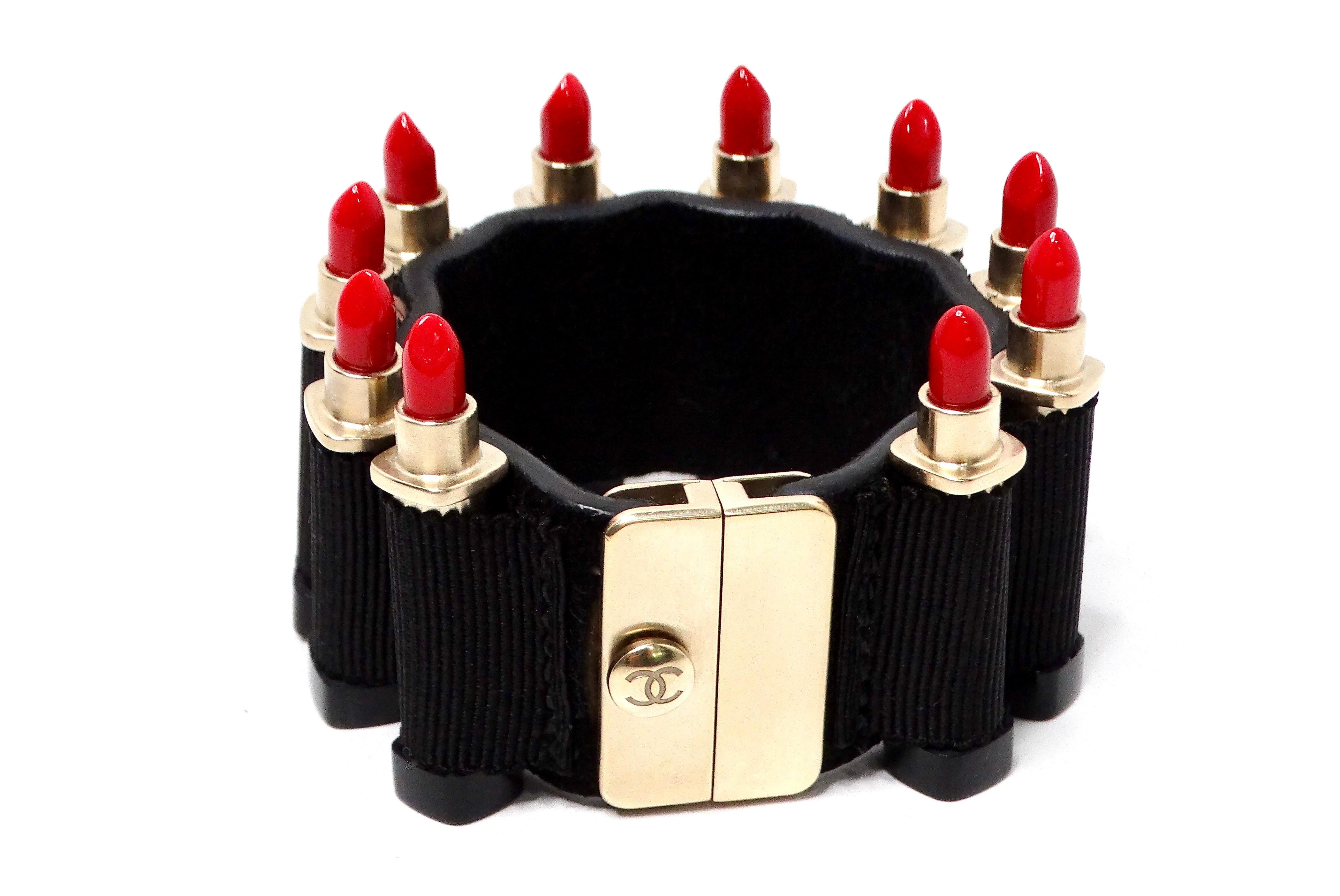 Chanel Lipstick Ammunition Cuff Bracelet 2014 For Sale 2