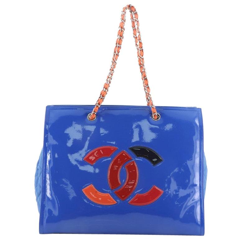 Chanel Lipstick Open Tote Patent Vinyl Large at 1stDibs