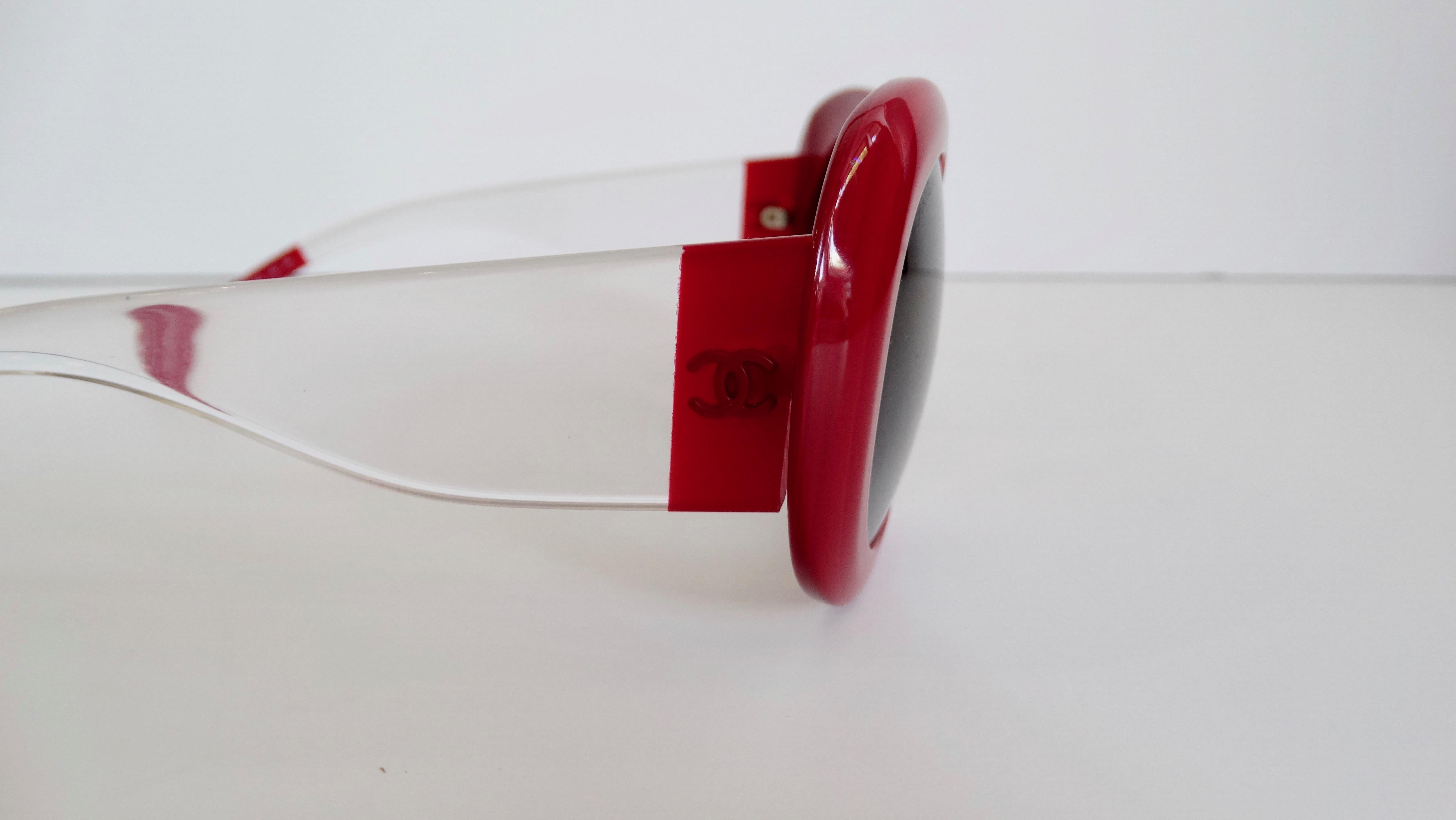 Chanel Lipstick Red Crystal Dream Sunglasses 2