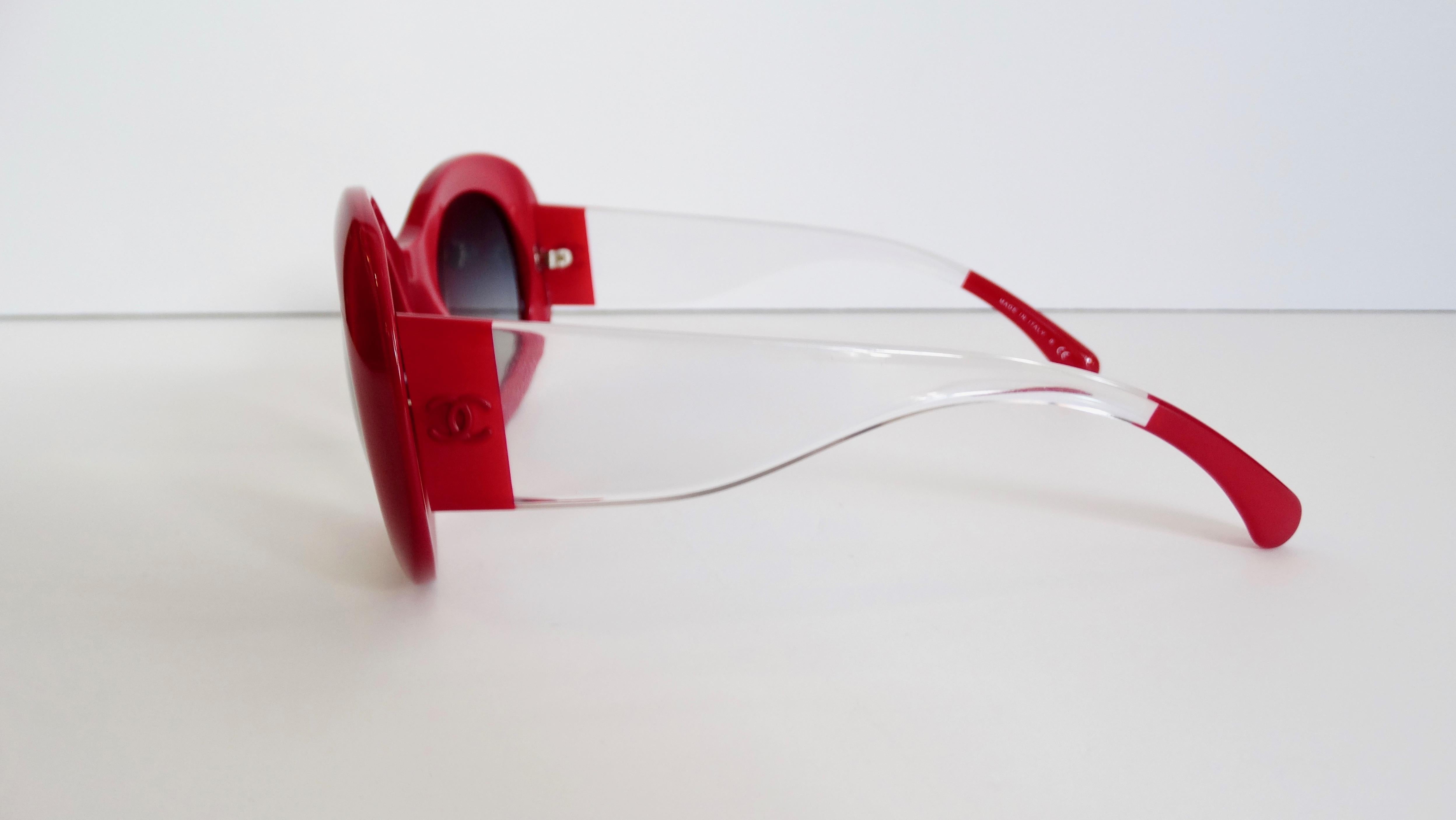 Chanel Lipstick Red Crystal Dream Sunglasses 4