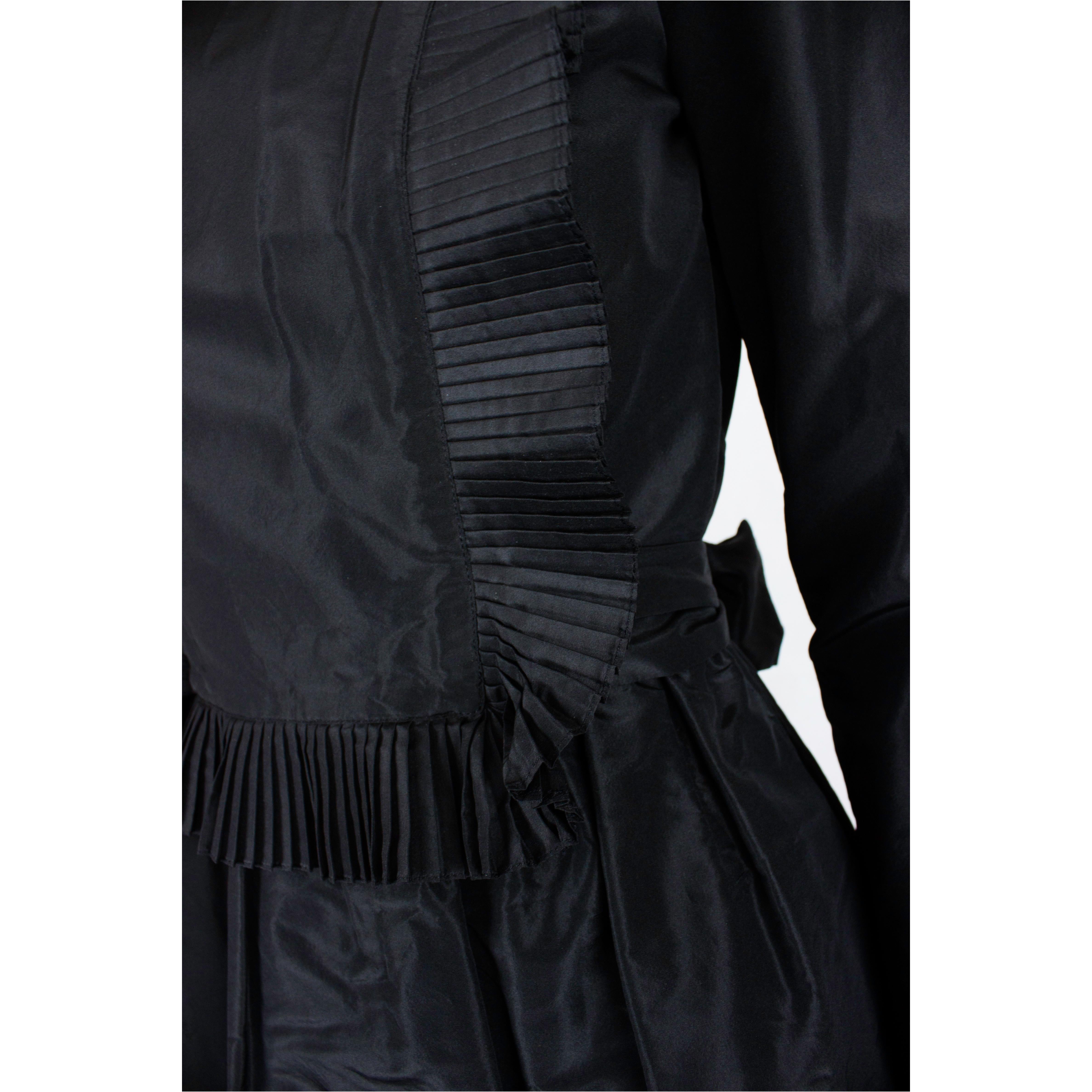 Chanel little black silk dress, Circa 1970 1