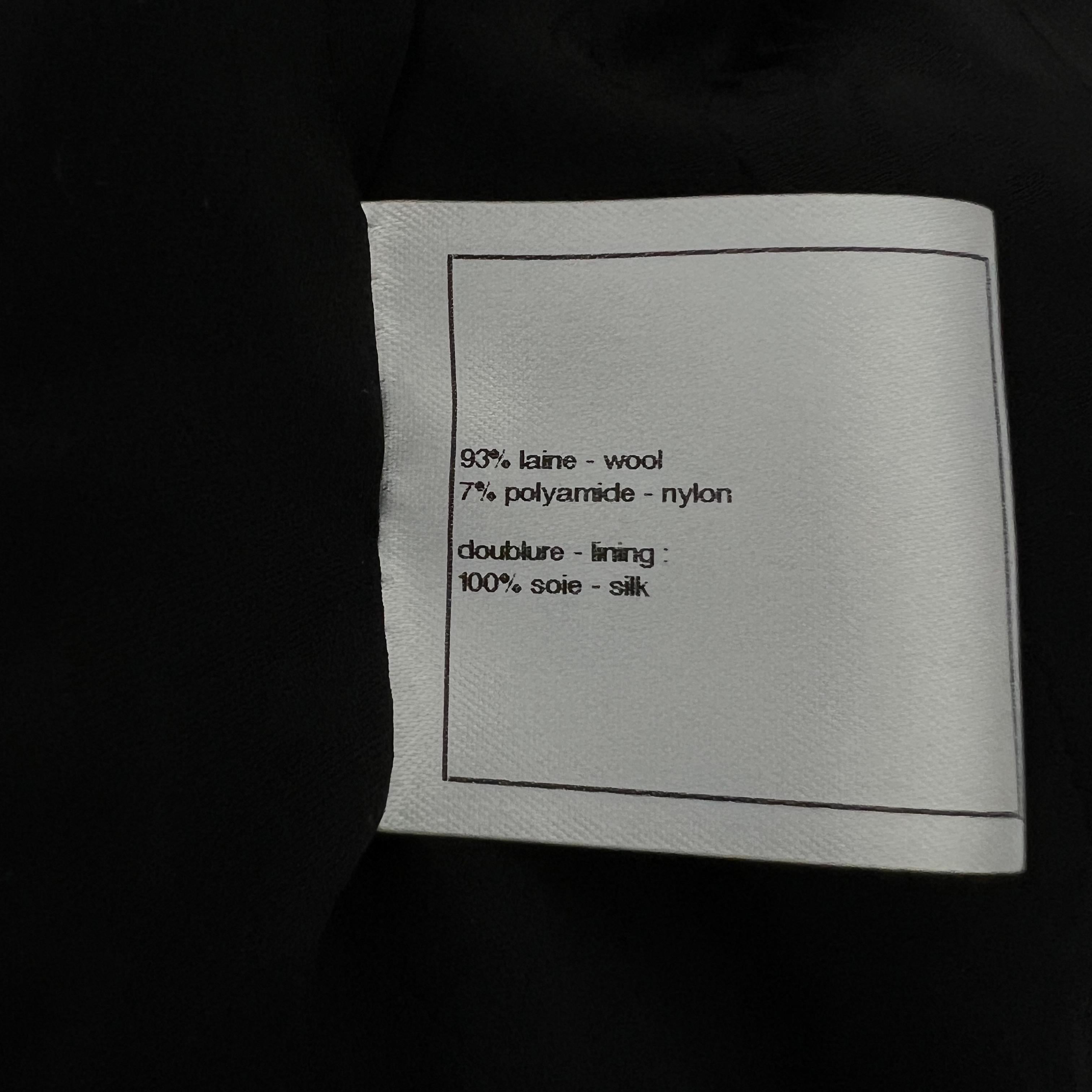 Chanel Little Black Tweed Jacket  8