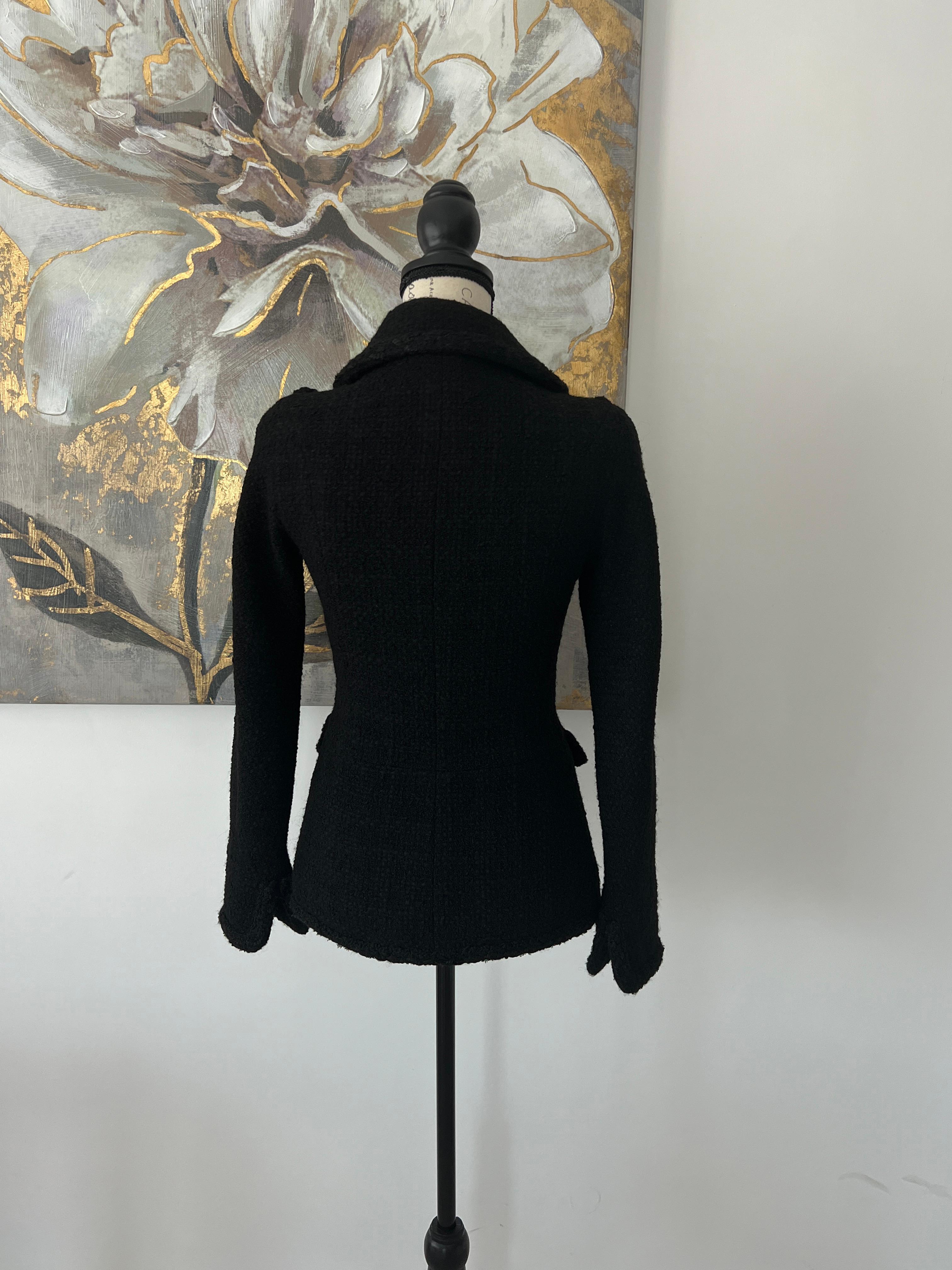 Chanel Little Black Tweed Jacket  4