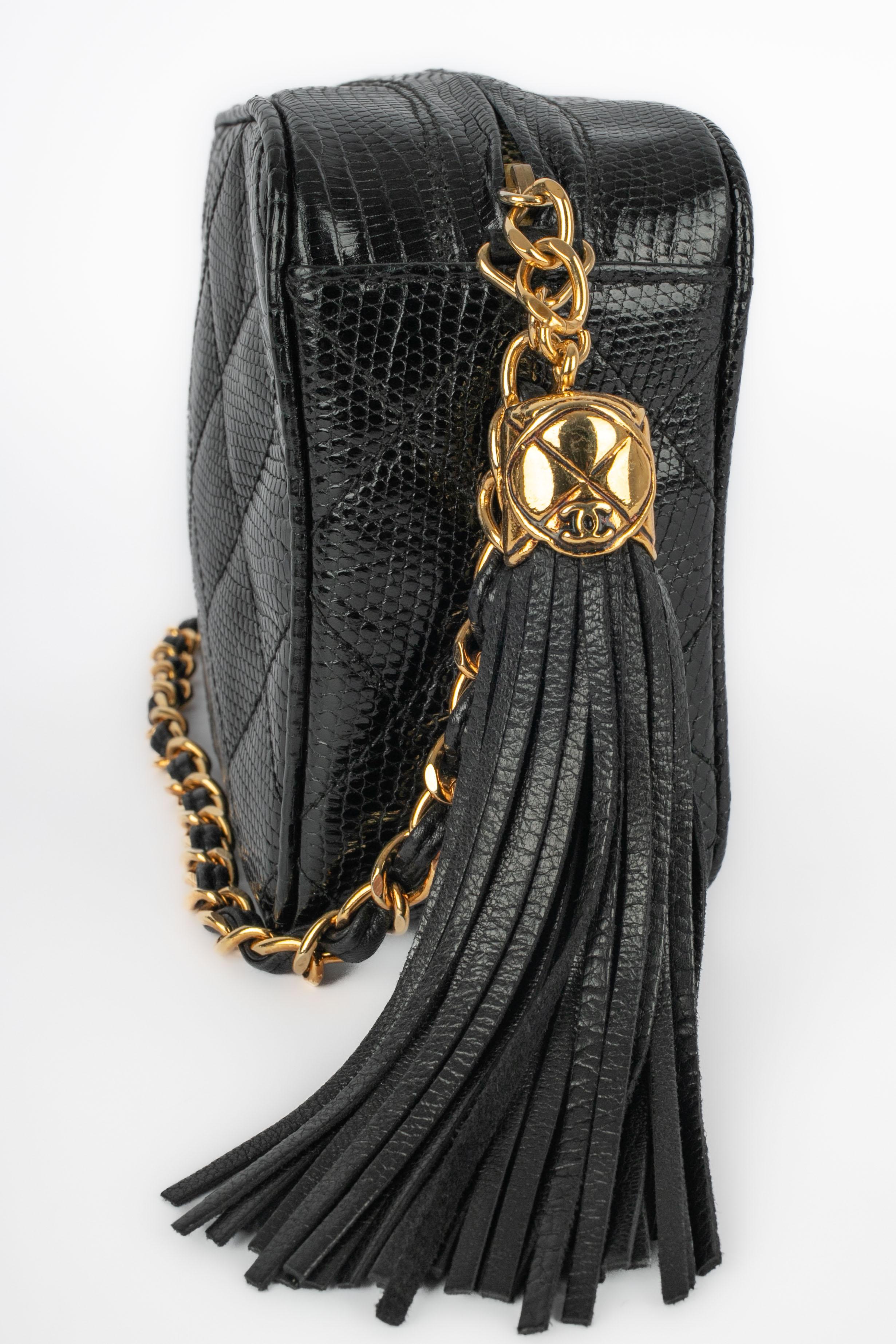 Bolso lagarto Chanel 1990 en venta 2