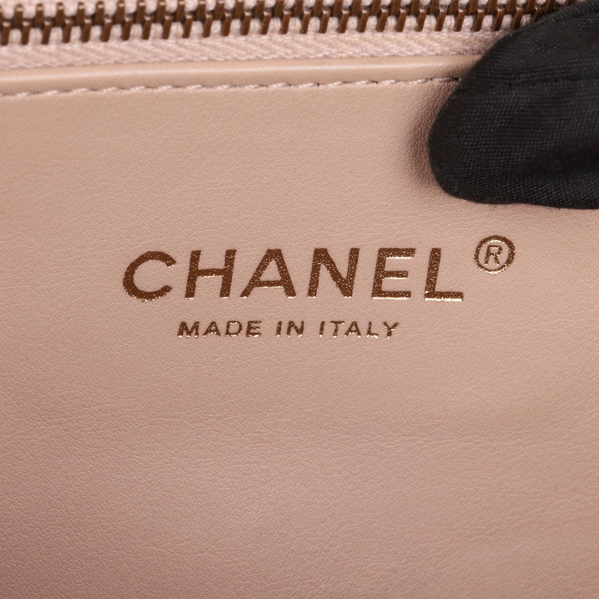 CHANEL Lizard Leather & Quilted Lambskin Perfect Edge Classic Single Flap Bag For Sale 5