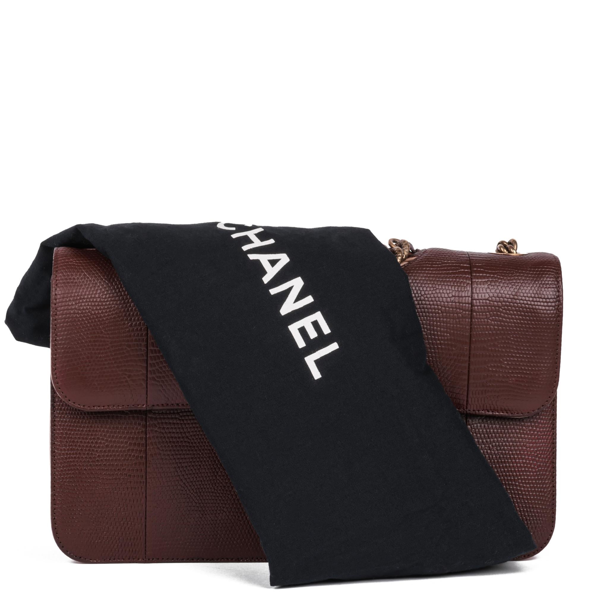 CHANEL Lizard Leather & Quilted Lambskin Perfect Edge Classic Single Flap Bag For Sale 7