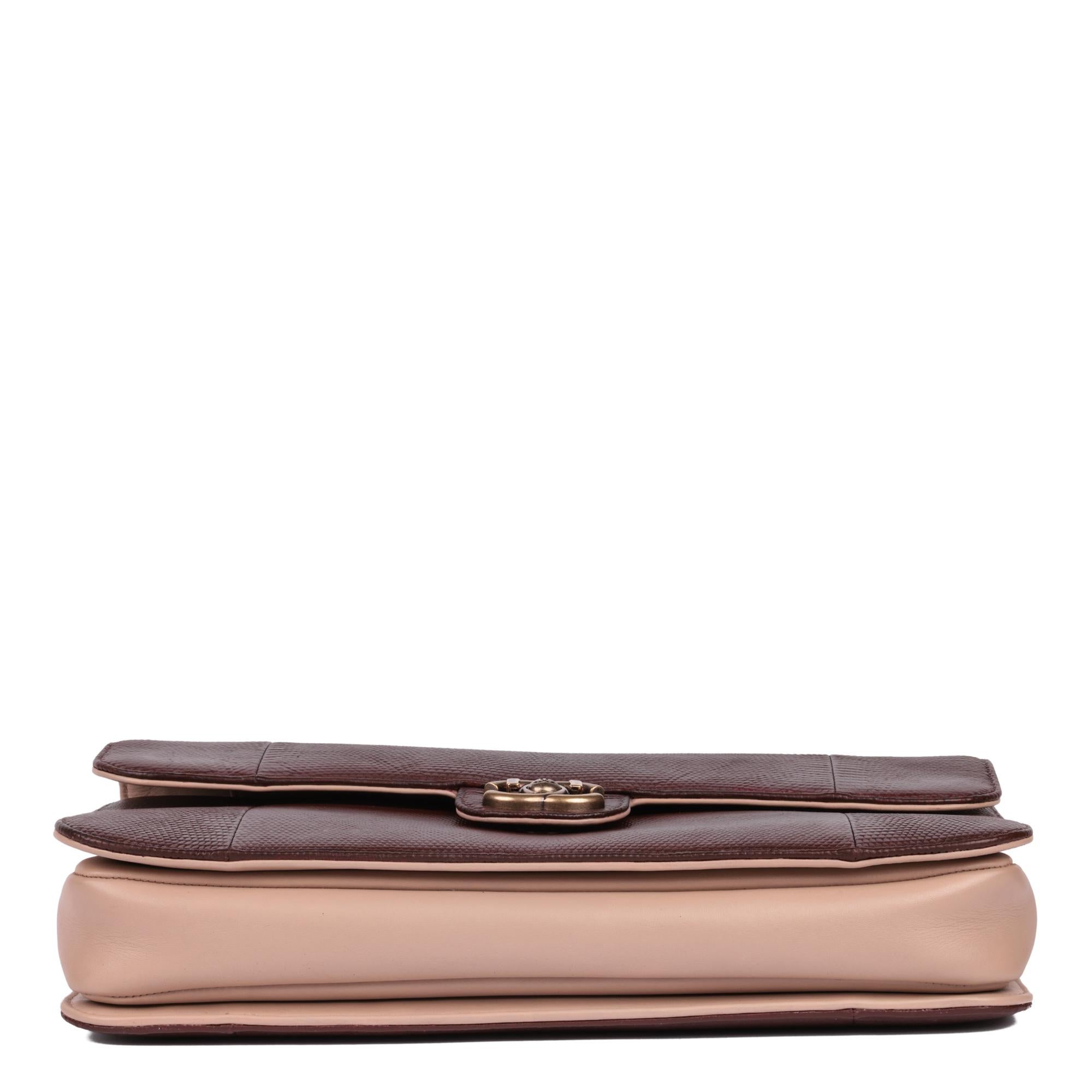 CHANEL Lizard Leather & Quilted Lambskin Perfect Edge Classic Single Flap Bag For Sale 1