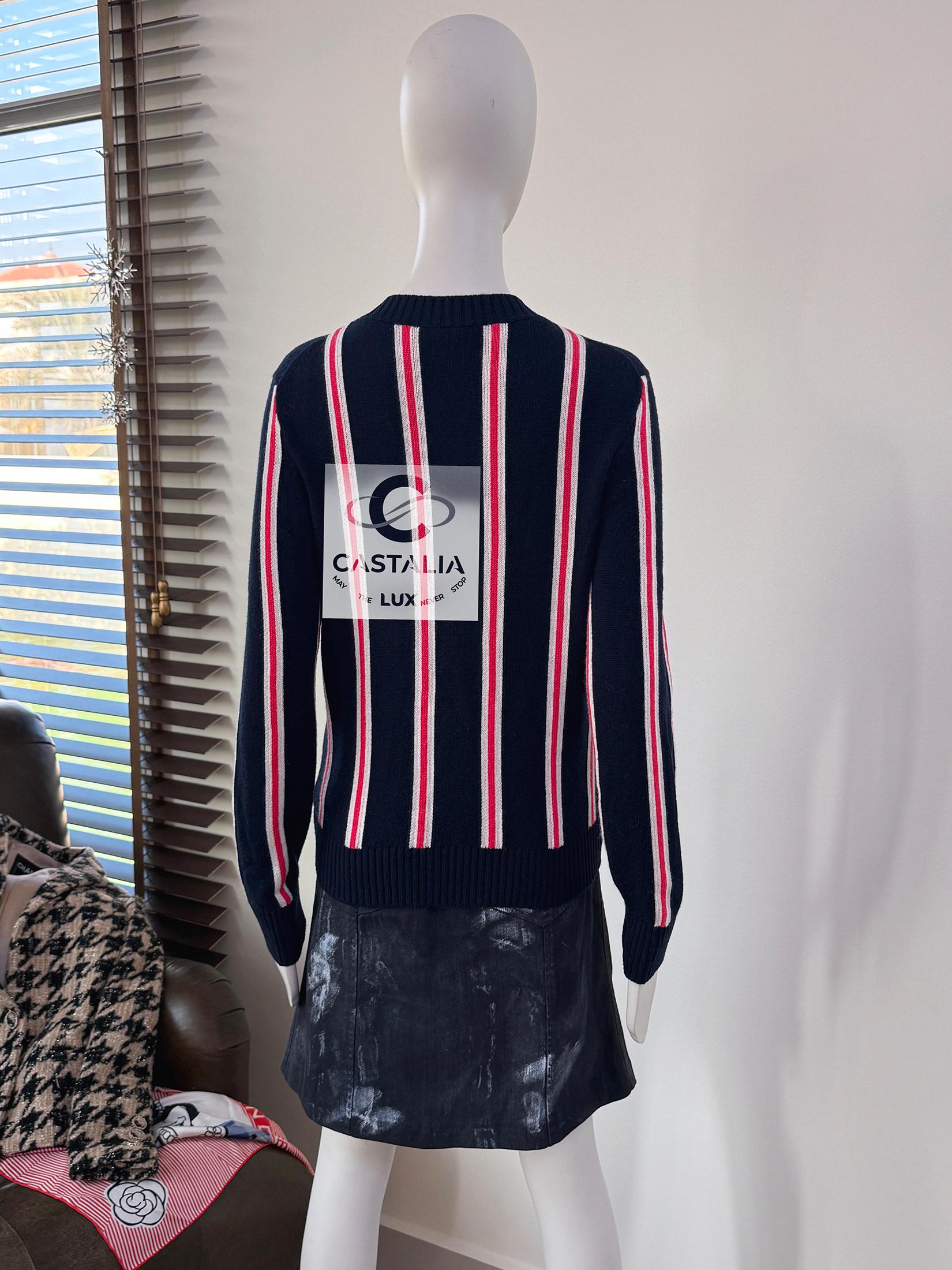 Chanel Logo Buttons Cashmere Cardigan 38 FR 7