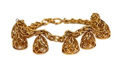 CHANEL Logo Cage Necklace