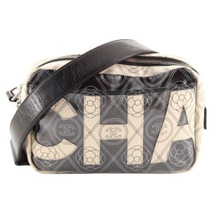 Chanel Logo Camera Bag Printed Coated Canvas Medium Chanel Logo Camera Bag Printed Coated Canvas Medium