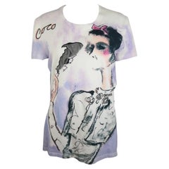 Chanel Logo Coco Chanel Smoking Printed T-Shirt Pre-Owned 