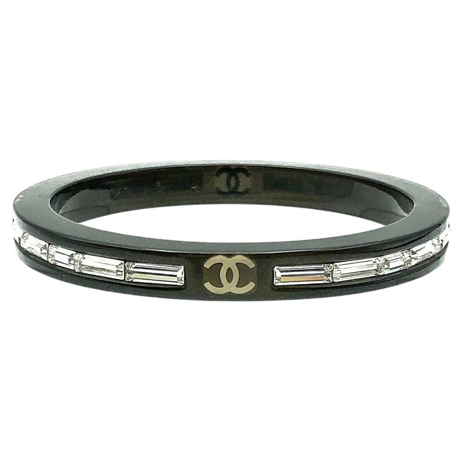 Chanel Logo Crystal Bangle 2007 Cruise Collection For Sale