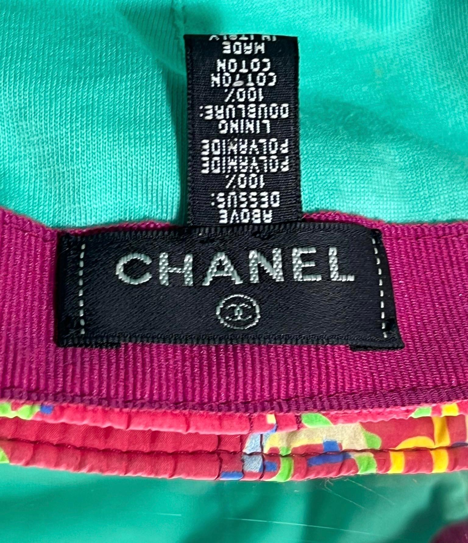 Chanel Logo Nylon Kappe im Angebot 6