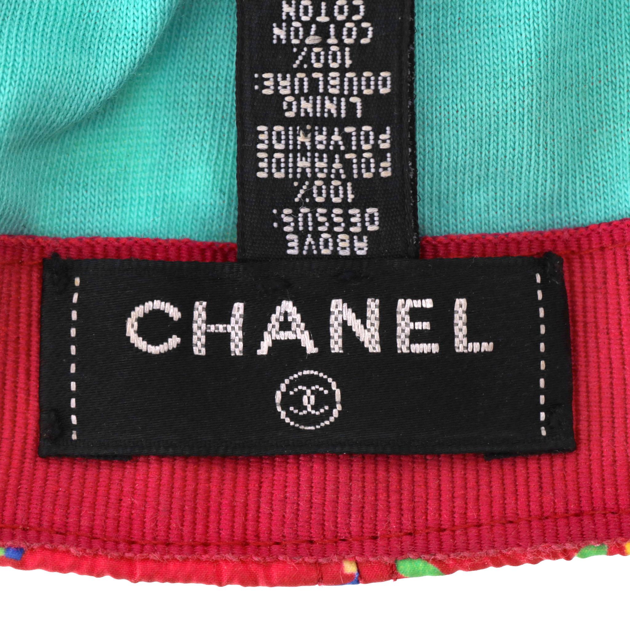 Chanel Logo Nylon Cap en vente 1