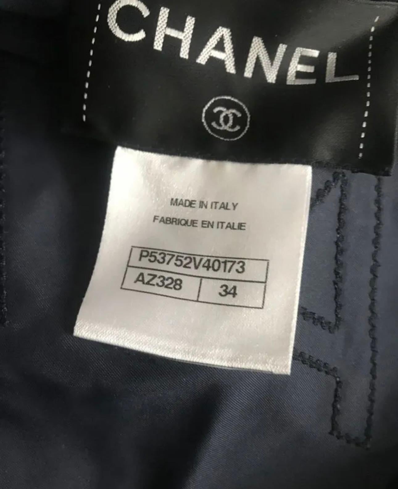 Chanel Logo Oversized Bombay Jacket 8