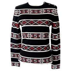 Chanel Logo Snowflake 2019 Runway Jumper