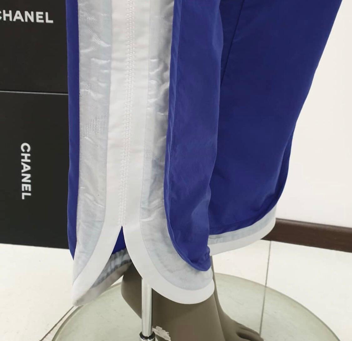 Purple Chanel Logo Sport Suit