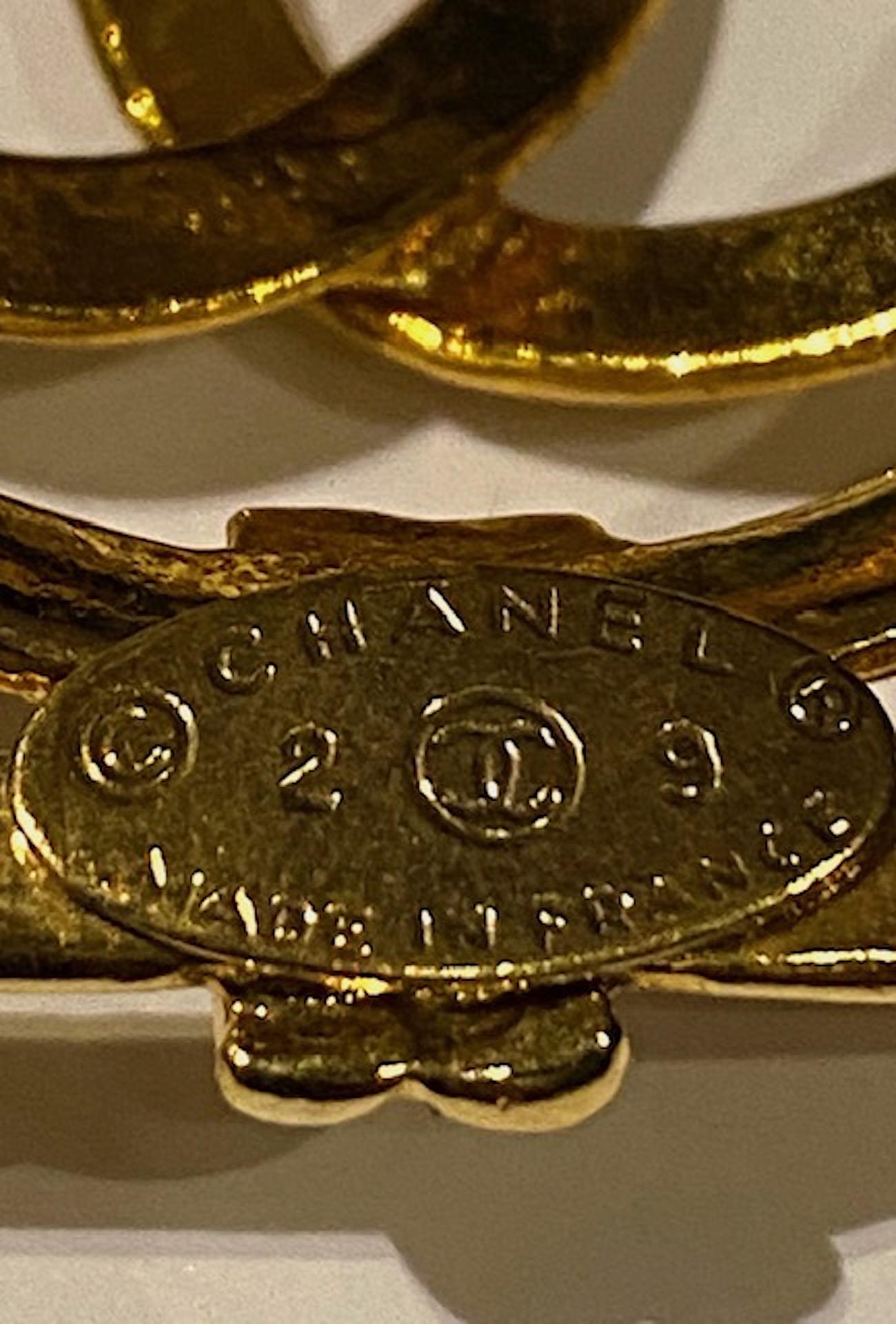 Chanel Logo Square Pin from 1992 2