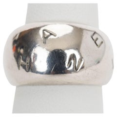 Chanel Logo Sterling Silber Ring