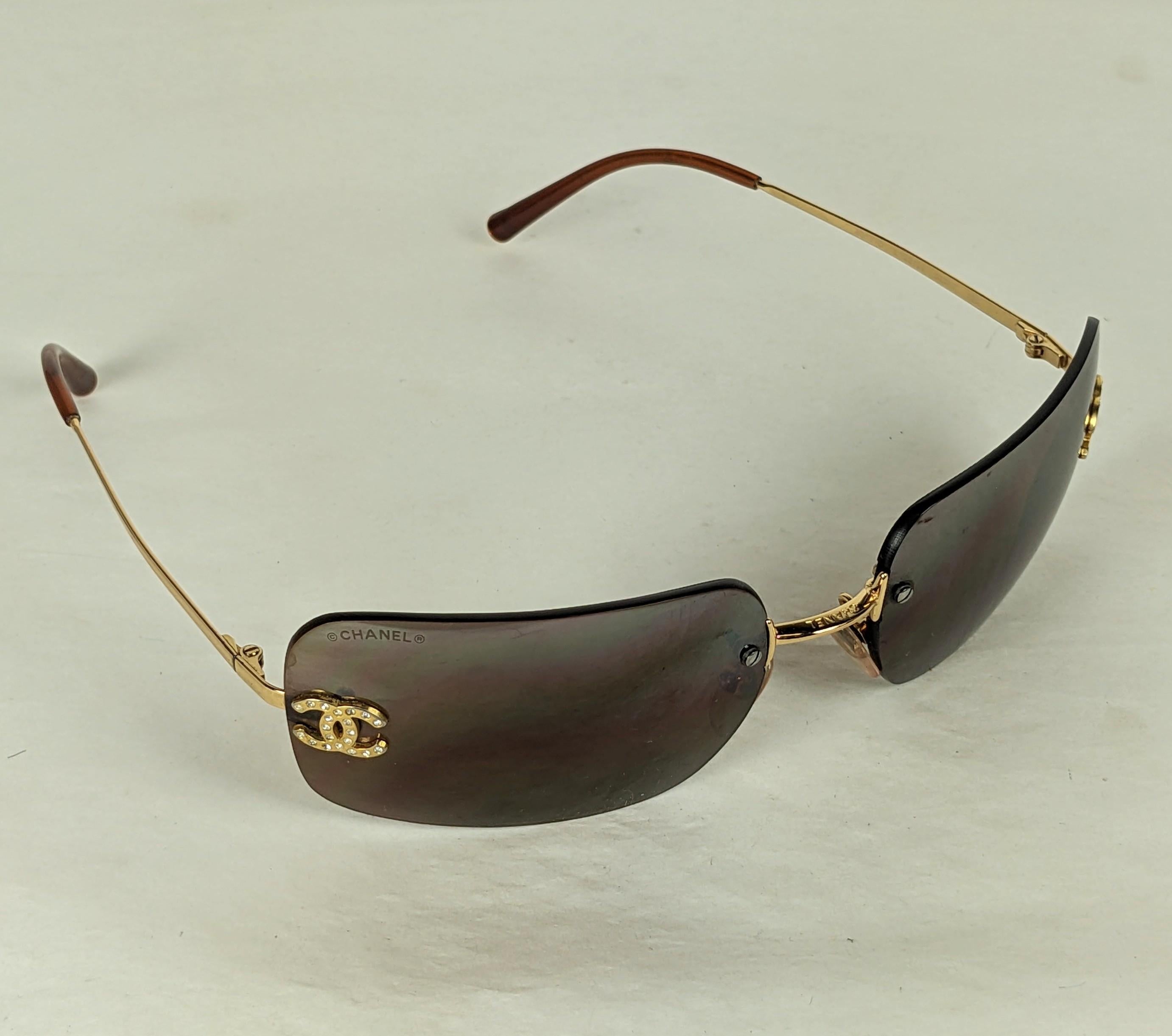 Chanel Logo Sunglasses  In Good Condition In New York, NY
