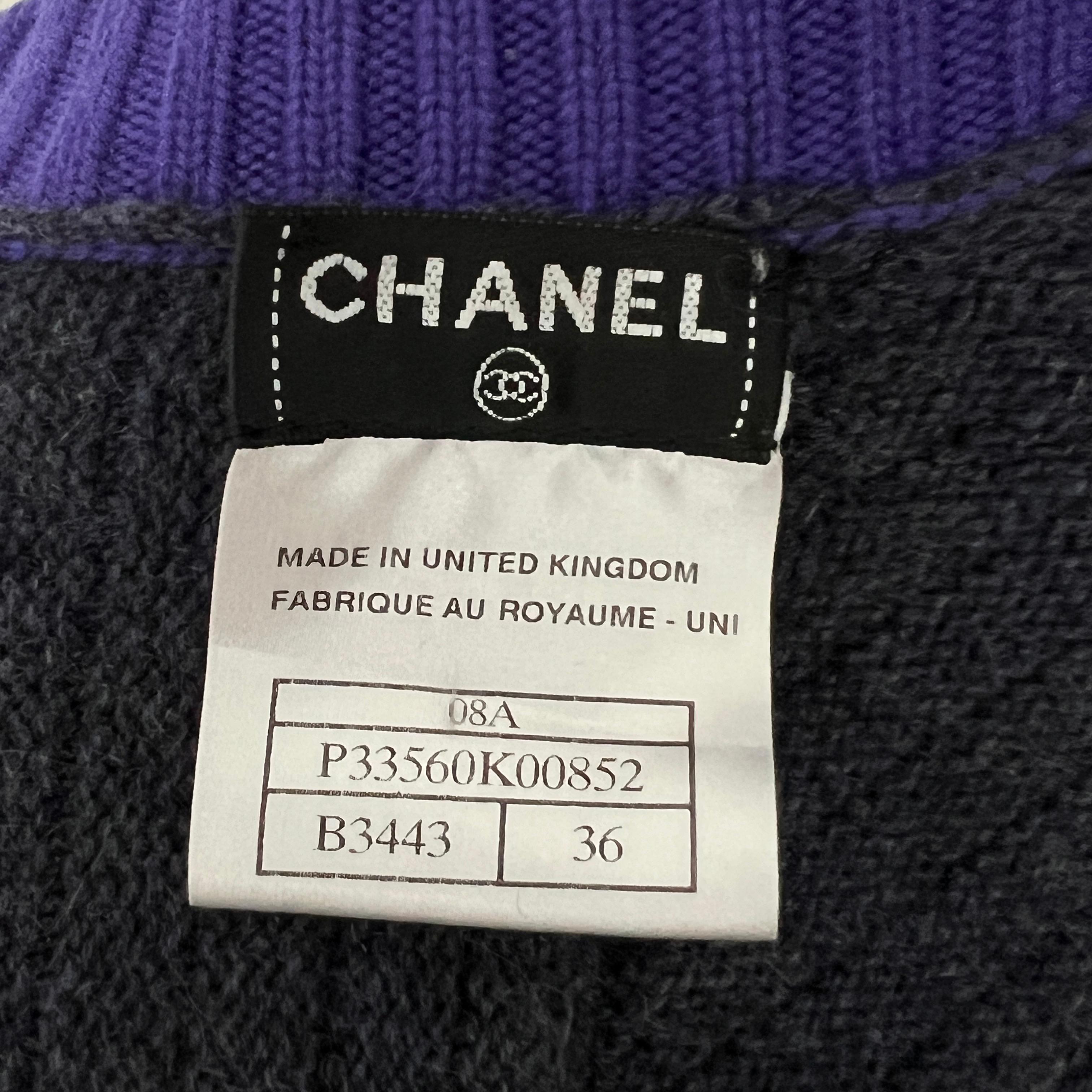 Chanel London CC Crowns Cashmere Cardi Coat For Sale 9