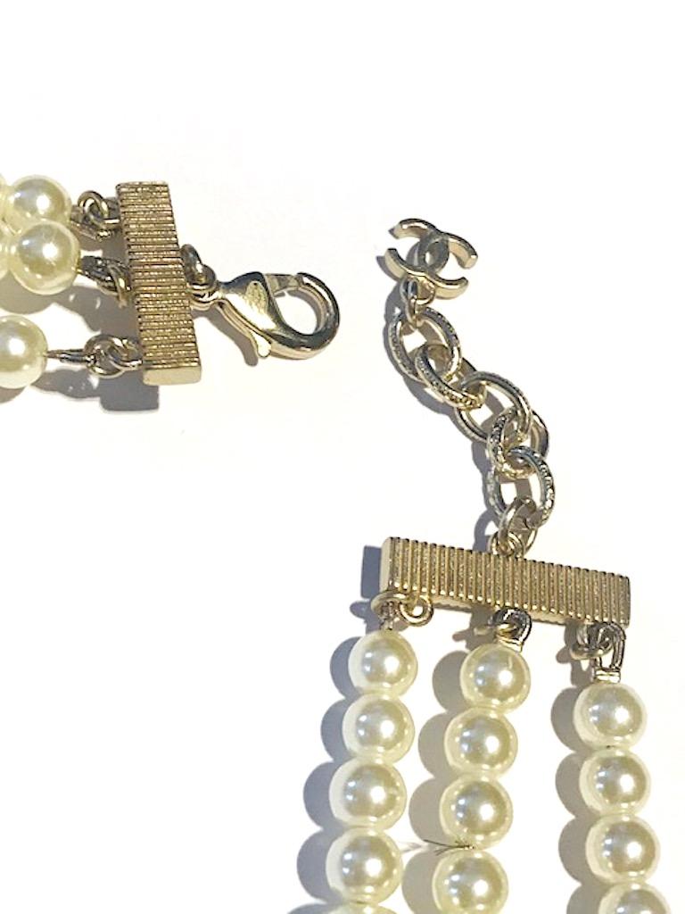 Chanel Long 3 Strand Pearl Necklace, 2018 at 1stDibs chanel long pearl necklace, chanel pearl