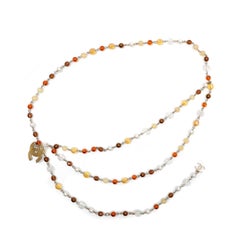 Chanel Long Belt Beaded Strands and Pearls w/CC Clasp