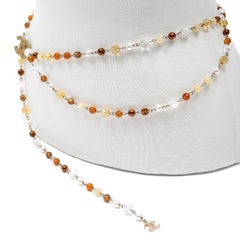Chanel Long Belt Beaded Strands and Pearls w/CC Clasp