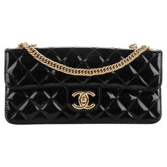 Chanel Long Bijoux Chain Patent Leather Classic Flap Bag