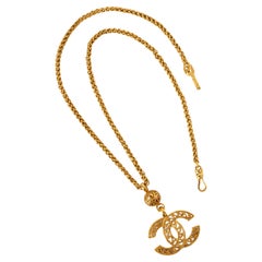Chanel long cc necklace