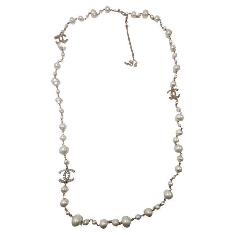 Chanel Long CC Pearl Fall Winter 2012 Necklace